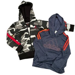 Adidas and Jordan hoodies size 4 xs EUC